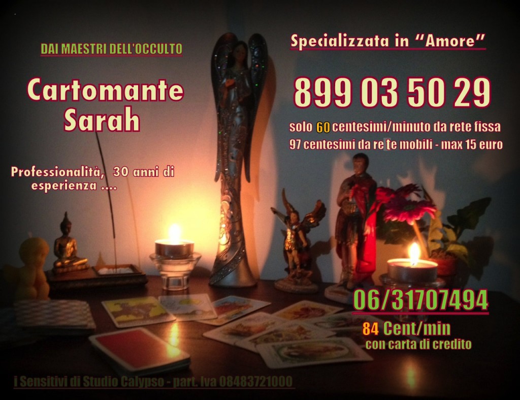 Sarah Cartomante 899 03 50 29 